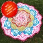 Gobelín s tradiční indickou mandalou