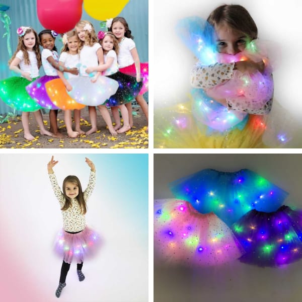 Tutu sukně s vícebarevnými LED světly