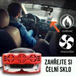 Přenosné topení s větrákem do auta