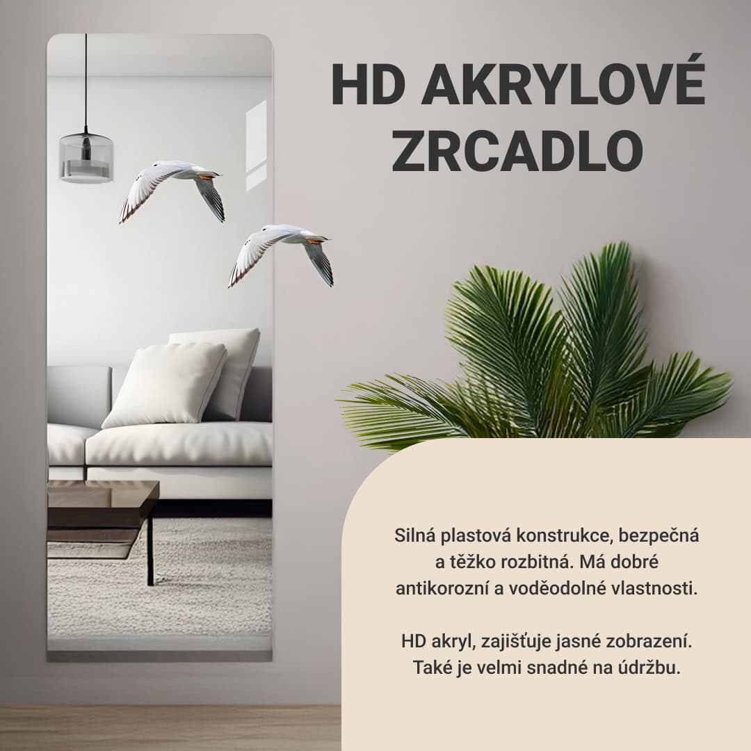 MirrorFlex™ samolepicí flexibilní akrylové zrcadlo 120 x 40 cm - Obrázek 3