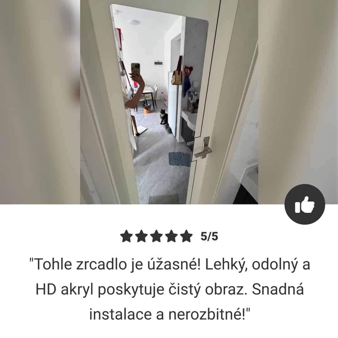 MirrorFlex™ samolepicí flexibilní akrylové zrcadlo 120 x 40 cm - Obrázek 7