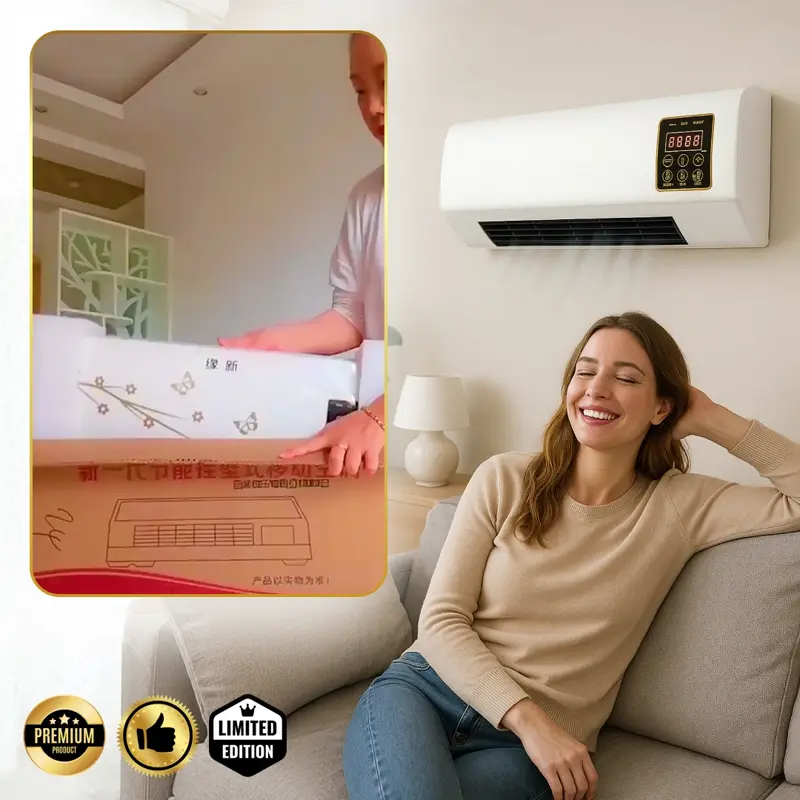 Enchantia – Ventilátor s Funkcí Topení a Větrání, Montáž Bez Nářadí