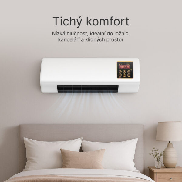 Enchantia – Ventilátor s Funkcí Topení a Větrání, Montáž Bez Nářadí - Obrázek 4