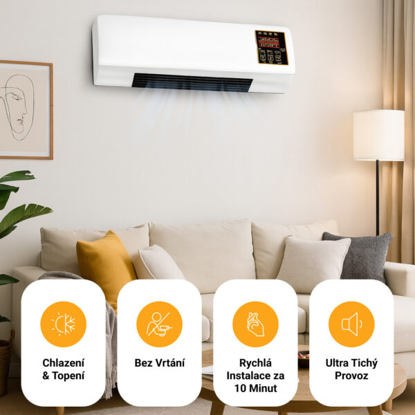 Enchantia – chladicí a topný ventilátor instalovatelný bez vrtání - Image 5