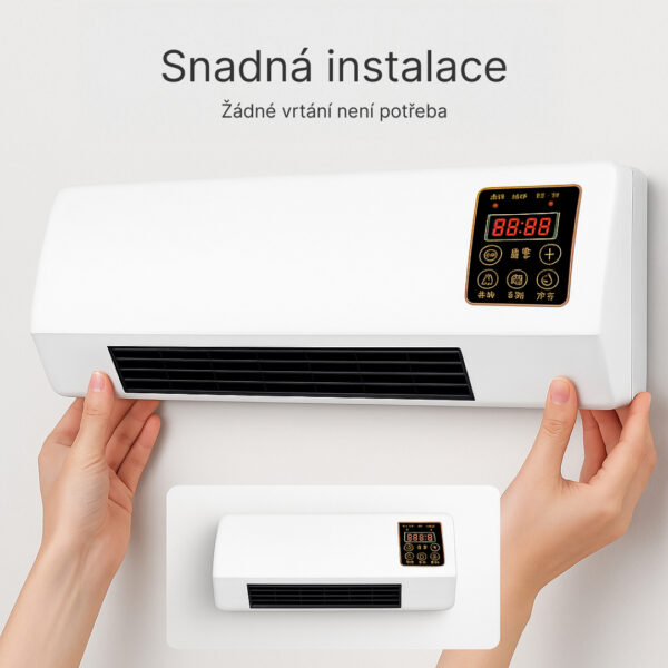 Enchantia – chladicí a topný ventilátor instalovatelný bez vrtání - Image 4