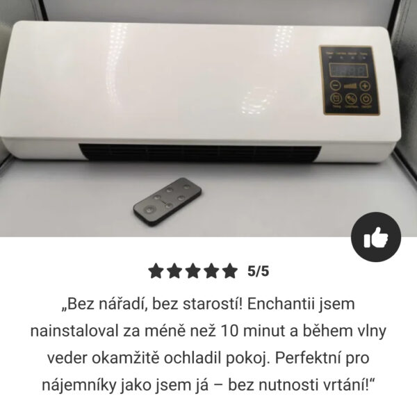 Enchantia – chladicí a topný ventilátor instalovatelný bez vrtání - Image 7