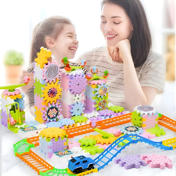 EduTrain - Elektrická Vlaková Sada STEM 203 Kusů - Obrázek 2