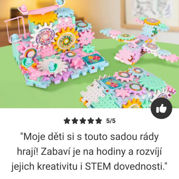 EduTrain - Elektrická Vlaková Sada STEM 203 Kusů - Obrázek 7