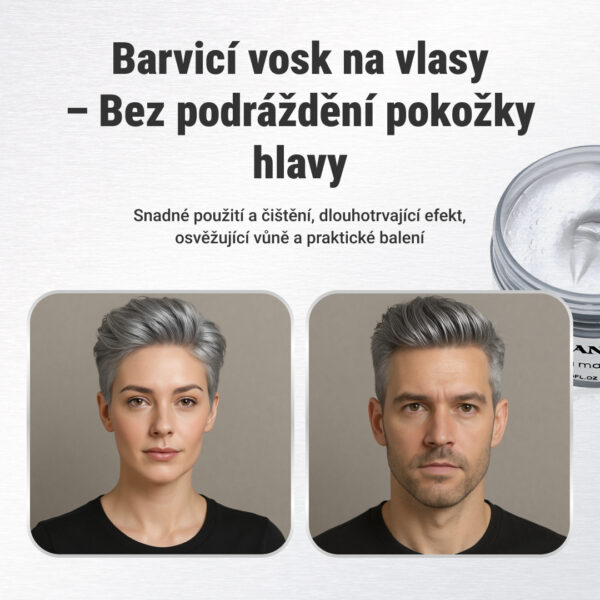 CHROMASHADE™ - Dočasný Barevný Vosk na Vlasy - Obrázek 2