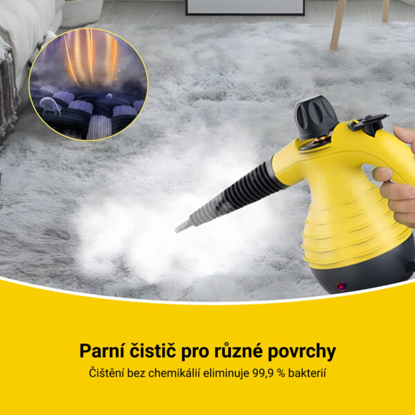 STEAMY® Tlakový parní čistič – Vše v jednom s 9 exkluzivními doplňky - Image 2