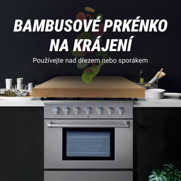 BambooCraft™ - Extra velké bambusové prkénko s odnímatelnými nohami - Obrázek 2