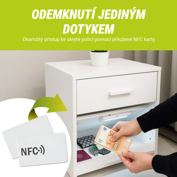 NovaCasa™ – Chytrý noční stolek se skrytým přihrádkou - Obrázek 4