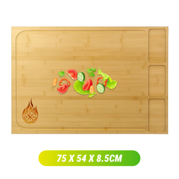 BambooCraft™ - Extra velké bambusové prkénko s odnímatelnými nohami - Obrázek 6