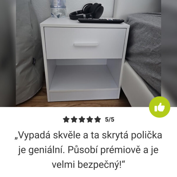 NovaCasa™ – Chytrý noční stolek se skrytým přihrádkou - Obrázek 7