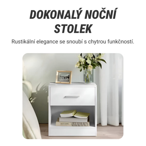 NovaCasa™ – Chytrý noční stolek se skrytým přihrádkou - Obrázek 2