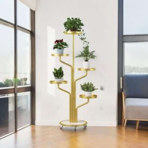 Alternative view of Floro™ - Elegantní stojan na rostliny s 5 úrovněmi a kolečky